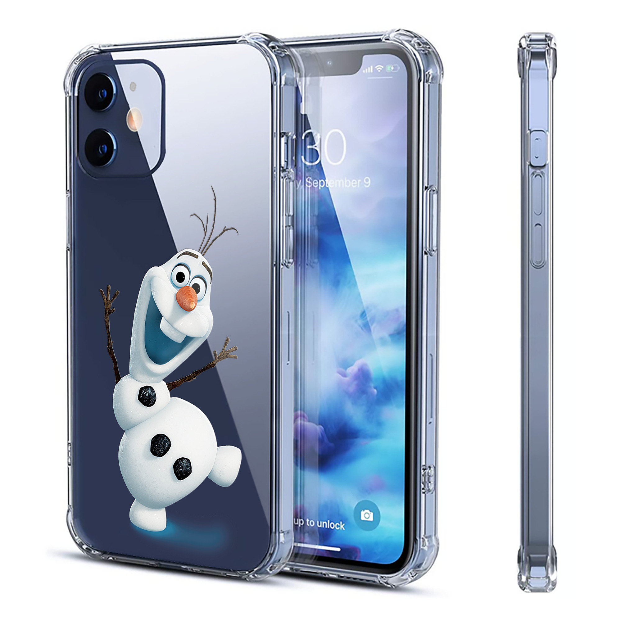 （画像用） アナと雪の女王 アンナ エルサ Frozen Anna Elsa 【iPhone 12シリーズ対応】透明スマホケース（クリアソフトケース）